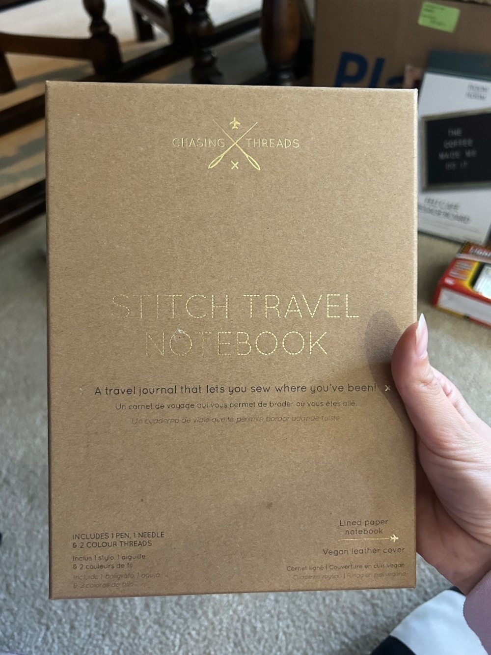 Stitch travel notebook sew where you’ve been
